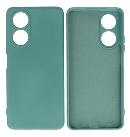 BAOHU Fachion Hoesje voor OPPO A78 4G Donker Groen