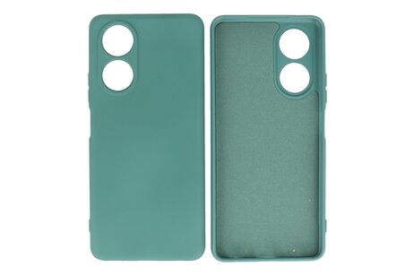 BAOHU Hoesje Geschikt voor de OPPO A78 4G - Fashion Backcover Hoesje - Colorful Telefoonhoesje - Donker Groen