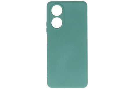 BAOHU Hoesje Geschikt voor de OPPO A78 4G - Fashion Backcover Hoesje - Colorful Telefoonhoesje - Donker Groen