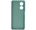 BAOHU Hoesje Geschikt voor de OPPO A78 4G - Fashion Backcover Hoesje - Colorful Telefoonhoesje - Donker Groen