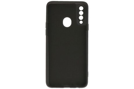 BAOHU Hoesje Geschikt voor de Samsung Galaxy A20s - Fashion Color Backcover Telefoonhoesje - Zwart