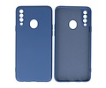 BAOHU Hoesje Geschikt voor de Samsung Galaxy A20s - Fashion Color Backcover Telefoonhoesje - Navy