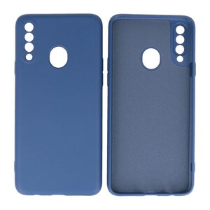 BAOHU Hoesje Geschikt voor de Samsung Galaxy A20s - Fashion Color Backcover Telefoonhoesje - Navy
