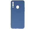 BAOHU Hoesje Geschikt voor de Samsung Galaxy A20s - Fashion Color Backcover Telefoonhoesje - Navy