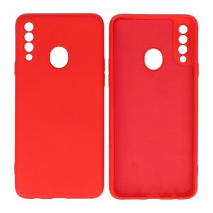 BAOHU Hoesje Geschikt voor de Samsung Galaxy A20s - Fashion Color Backcover Telefoonhoesje - Rood