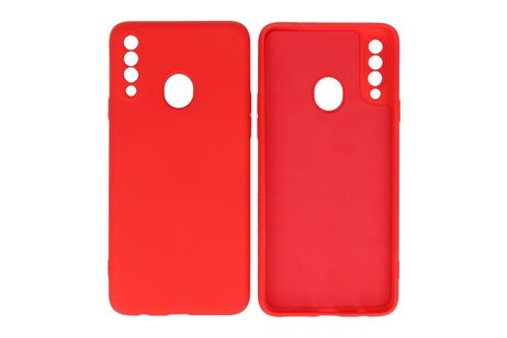 BAOHU Hoesje Geschikt voor de Samsung Galaxy A20s - Fashion Color Backcover Telefoonhoesje - Rood
