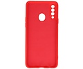 BAOHU Hoesje Geschikt voor de Samsung Galaxy A20s - Fashion Color Backcover Telefoonhoesje - Rood