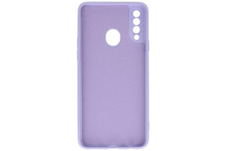 BAOHU Hoesje Geschikt voor de Samsung Galaxy A20s - Fashion Color Backcover Telefoonhoesje - Paars