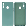 BAOHU Samsung Galaxy A20s Hoesje Fashion Backcover Telefoonhoesje Donker Groen