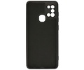 BAOHU Hoesje Geschikt voor de Samsung Galaxy A21s - Fashion Color Backcover Telefoonhoesje - Zwart