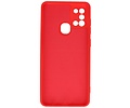 BAOHU Hoesje Geschikt voor de Samsung Galaxy A21s - Fashion Color Backcover Telefoonhoesje - Rood