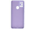 BAOHU Hoesje Geschikt voor de Samsung Galaxy A21s - Fashion Color Backcover Telefoonhoesje - Paars