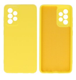 BAOHU Samsung Galaxy A52 & Galaxy A52 5G Hoesje Fashion Backcover Telefoonhoesje Geel