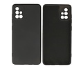 BAOHU Hoesje Geschikt voor de Samsung Galaxy A71 - Fashion Color Backcover Telefoonhoesje - Zwart