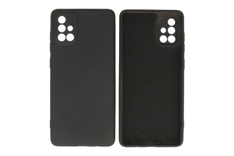 BAOHU Hoesje Geschikt voor de Samsung Galaxy A71 - Fashion Color Backcover Telefoonhoesje - Zwart