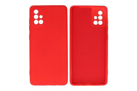 BAOHU Hoesje Geschikt voor de Samsung Galaxy A71 - Fashion Color Backcover Telefoonhoesje - Rood