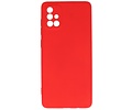 BAOHU Hoesje Geschikt voor de Samsung Galaxy A71 - Fashion Color Backcover Telefoonhoesje - Rood