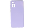 BAOHU Hoesje Geschikt voor de Samsung Galaxy A71 - Fashion Color Backcover Telefoonhoesje - Paars