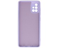 BAOHU Hoesje Geschikt voor de Samsung Galaxy A71 - Fashion Color Backcover Telefoonhoesje - Paars