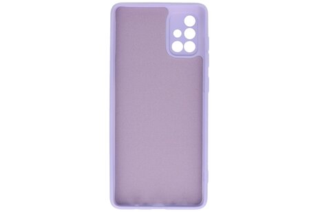 BAOHU Hoesje Geschikt voor de Samsung Galaxy A71 - Fashion Color Backcover Telefoonhoesje - Paars