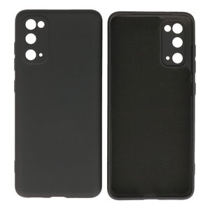 BAOHU Hoesje Geschikt voor de Samsung Galaxy S20 - Fashion Color Backcover Telefoonhoesje - Zwart