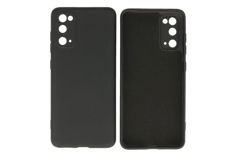BAOHU Hoesje Geschikt voor de Samsung Galaxy S20 - Fashion Color Backcover Telefoonhoesje - Zwart