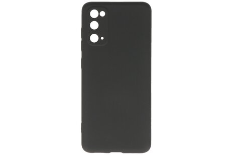 BAOHU Hoesje Geschikt voor de Samsung Galaxy S20 - Fashion Color Backcover Telefoonhoesje - Zwart