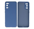 BAOHU Hoesje Geschikt voor de Samsung Galaxy S20 - Fashion Color Backcover Telefoonhoesje - Navy
