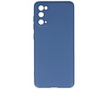 BAOHU Hoesje Geschikt voor de Samsung Galaxy S20 - Fashion Color Backcover Telefoonhoesje - Navy
