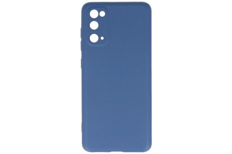 BAOHU Hoesje Geschikt voor de Samsung Galaxy S20 - Fashion Color Backcover Telefoonhoesje - Navy