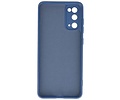 BAOHU Hoesje Geschikt voor de Samsung Galaxy S20 - Fashion Color Backcover Telefoonhoesje - Navy