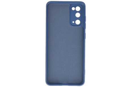 BAOHU Hoesje Geschikt voor de Samsung Galaxy S20 - Fashion Color Backcover Telefoonhoesje - Navy