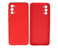 BAOHU Hoesje Geschikt voor de Samsung Galaxy S20 - Fashion Color Backcover Telefoonhoesje - Rood