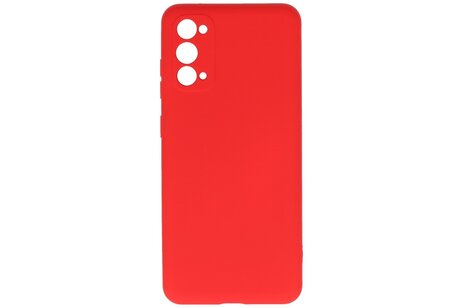BAOHU Hoesje Geschikt voor de Samsung Galaxy S20 - Fashion Color Backcover Telefoonhoesje - Rood