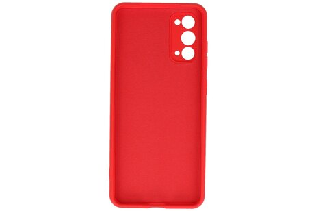 BAOHU Hoesje Geschikt voor de Samsung Galaxy S20 - Fashion Color Backcover Telefoonhoesje - Rood