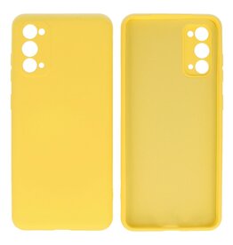 BAOHU Samsung Galaxy S20 Hoesje Fashion Backcover Telefoonhoesje Geel