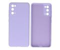 BAOHU Hoesje Geschikt voor de Samsung Galaxy S20 - Fashion Color Backcover Telefoonhoesje - Paars