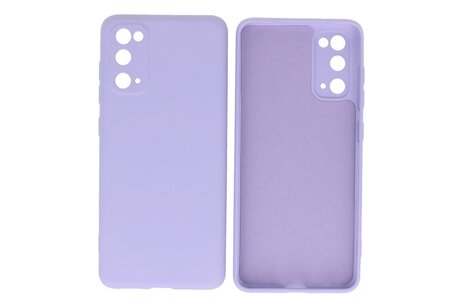 BAOHU Hoesje Geschikt voor de Samsung Galaxy S20 - Fashion Color Backcover Telefoonhoesje - Paars
