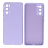 BAOHU Samsung Galaxy S20 Hoesje Fashion Backcover Telefoonhoesje Paars