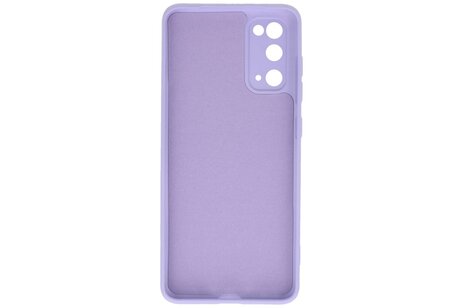 BAOHU Hoesje Geschikt voor de Samsung Galaxy S20 - Fashion Color Backcover Telefoonhoesje - Paars