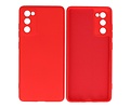 BAOHU Hoesje Geschikt voor de Samsung Galaxy S20 FE - Fashion Color Backcover Telefoonhoesje - Rood
