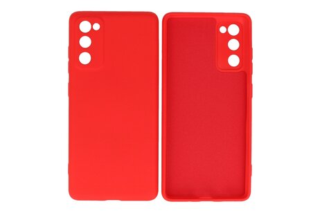 BAOHU Hoesje Geschikt voor de Samsung Galaxy S20 FE - Fashion Color Backcover Telefoonhoesje - Rood