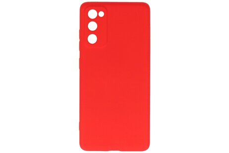 BAOHU Hoesje Geschikt voor de Samsung Galaxy S20 FE - Fashion Color Backcover Telefoonhoesje - Rood