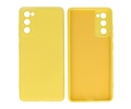 BAOHU Hoesje Geschikt voor de Samsung Galaxy S20 FE - Fashion Color Backcover Telefoonhoesje - Geel