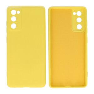 BAOHU Hoesje Geschikt voor de Samsung Galaxy S20 FE - Fashion Color Backcover Telefoonhoesje - Geel