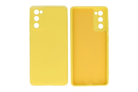 BAOHU Hoesje Geschikt voor de Samsung Galaxy S20 FE - Fashion Color Backcover Telefoonhoesje - Geel