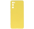 BAOHU Hoesje Geschikt voor de Samsung Galaxy S20 FE - Fashion Color Backcover Telefoonhoesje - Geel