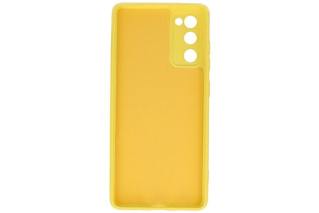 BAOHU Hoesje Geschikt voor de Samsung Galaxy S20 FE - Fashion Color Backcover Telefoonhoesje - Geel