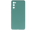 BAOHU Hoesje Geschikt voor de Samsung Galaxy S20 FE - Fashion Color Backcover Telefoonhoesje - Donker Groen