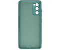 BAOHU Hoesje Geschikt voor de Samsung Galaxy S20 FE - Fashion Color Backcover Telefoonhoesje - Donker Groen